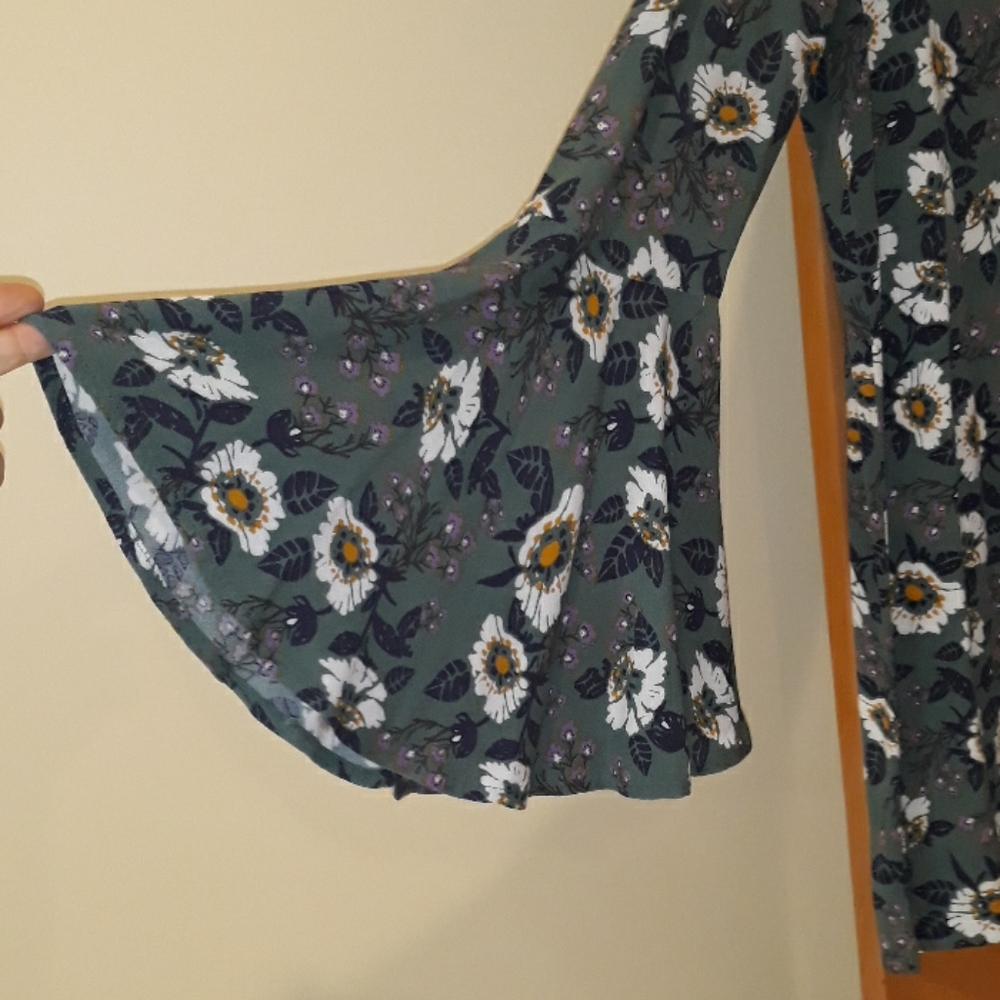 Magic Mystery Floral mini dress bell flare FP